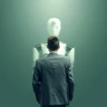 Human behaviour and artificial intelligence, showing a human brain alongside a digital